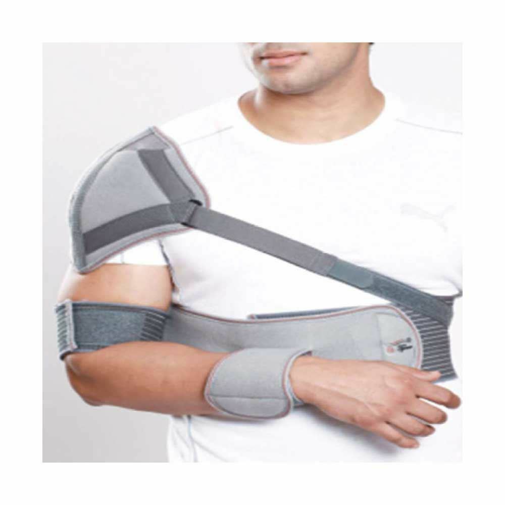 Tynor Elastic Shoulder Immobiliser Shoulder Support (L, Grey)