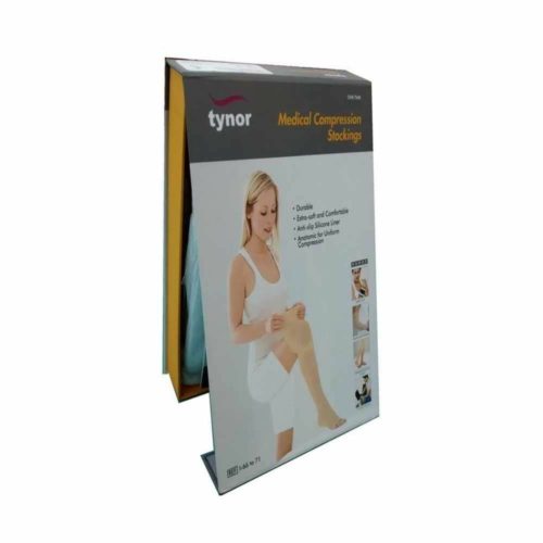 Tynor Medical Compression Stockings Thigh Support (L, Beige)