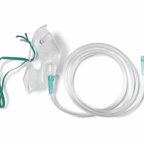Oxygen Mask for adults with fine  tube
