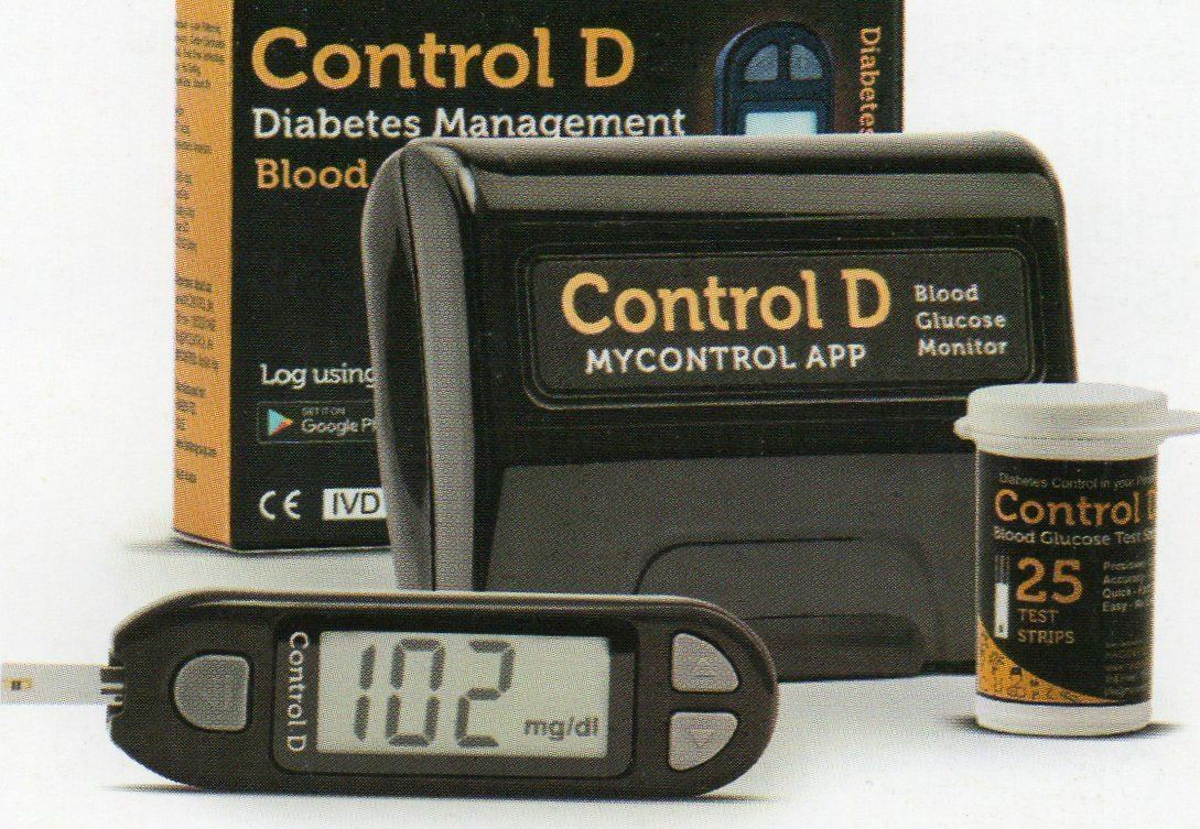 Control D Glucometer Strips 25's