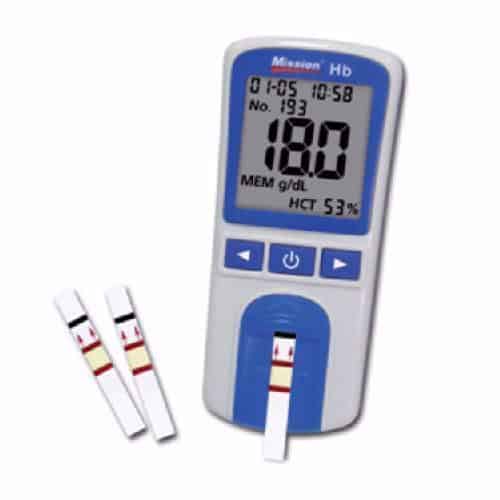 Mission HB Haemoglobin Monitor with 10 strips free