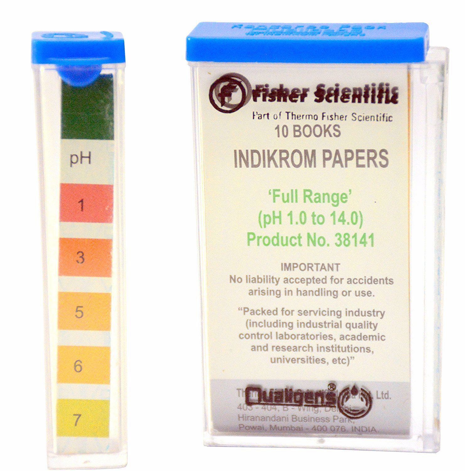 pH paper wide range 1-14 Fisher Scientific