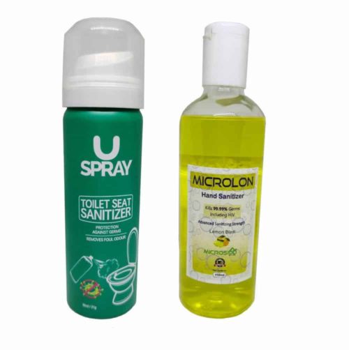 Sanitizer Spray and liquid Combo