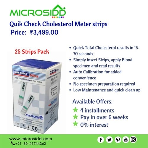 Buy Quik-Check Cholesterol Meter strips online