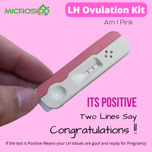 microsidd lh ovulation test kit positve