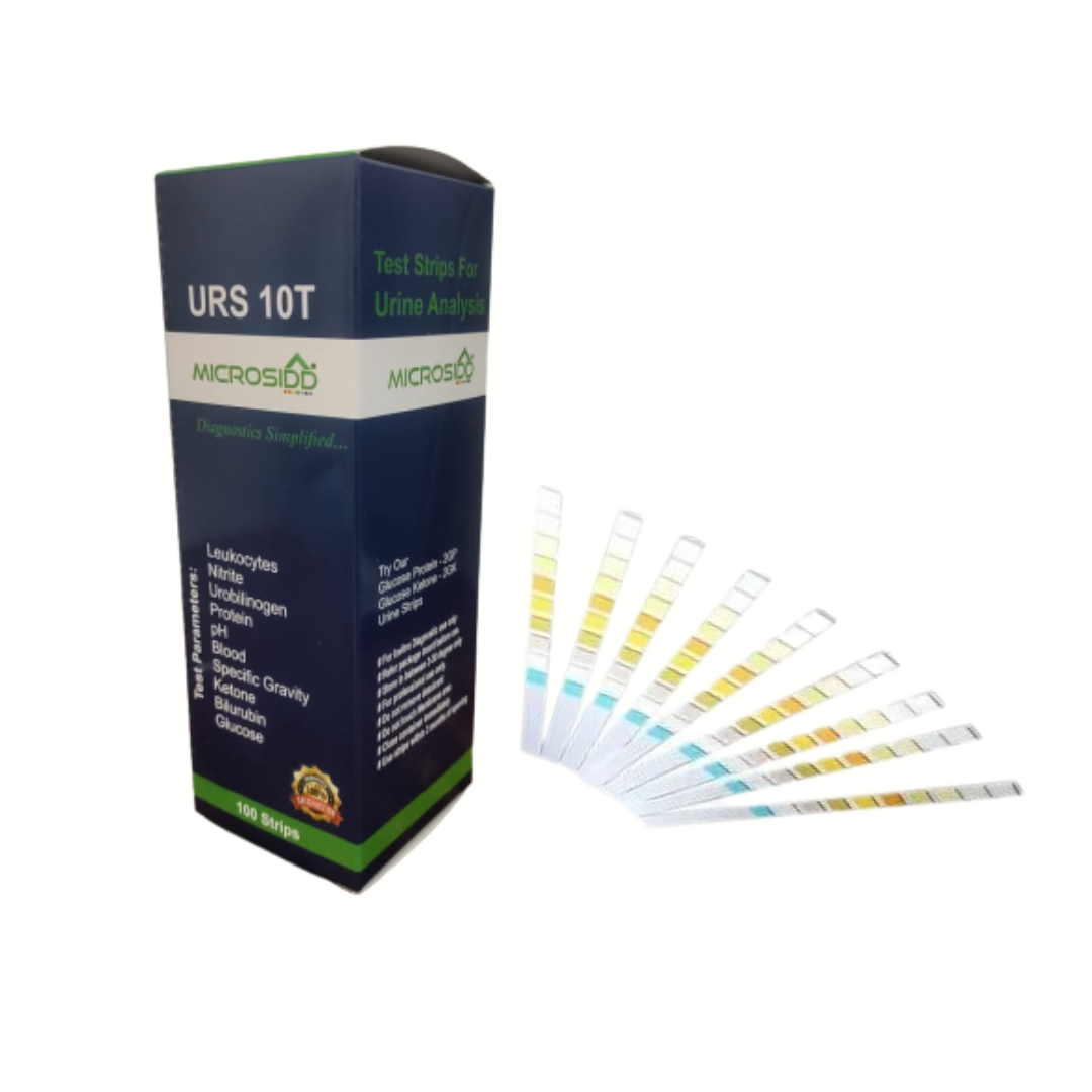 Microsidd Urine Strips for Complete Urinalysis URS10T